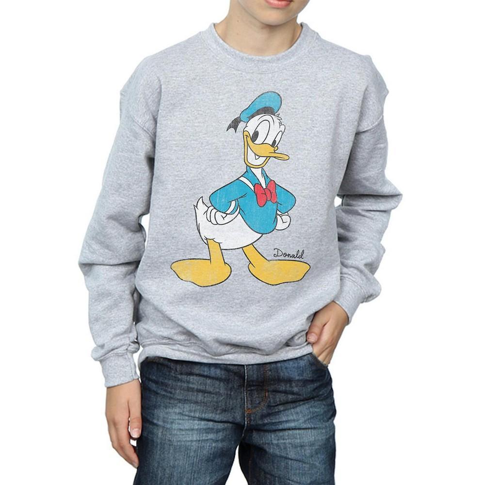 Disney Boys Classic Donald Duck Sweatshirt (Sports Grey) (12-13 Years)