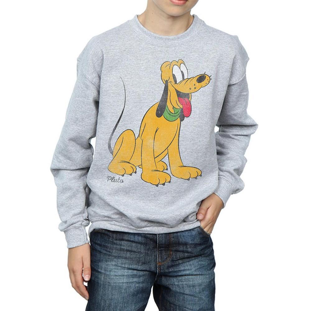 Disney Boys Classic Pluto Sweatshirt (Sports Grey) (5-6 Years)
