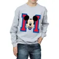 Disney Boys Mickey Mouse Face Sweatshirt (Sports Grey) (7-8 Years)