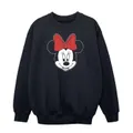 Disney Girls Minnie Mouse Head Sweatshirt (Black) (12-13 Years)