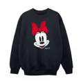 Disney Girls Minnie Mouse Face Sweatshirt (Black) (12-13 Years)