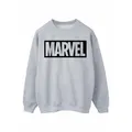 Marvel Womens/Ladies Outline Logo Sweatshirt (Sports Grey) (L)