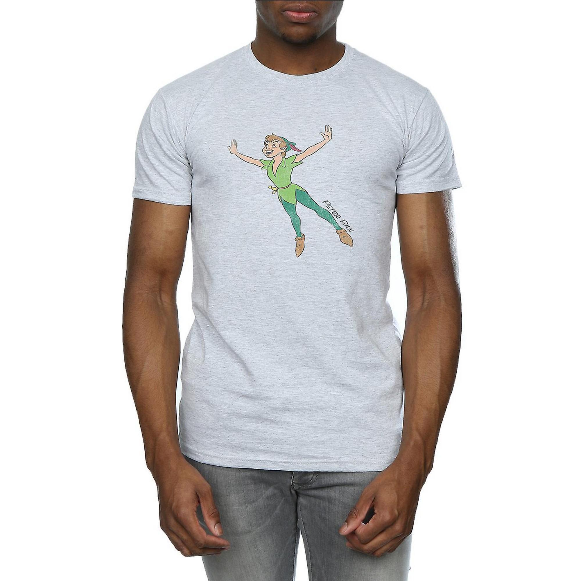 Peter Pan Mens Classic Flying Heather T-Shirt (Grey) (3XL)