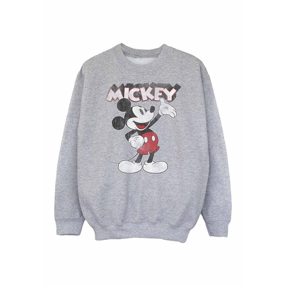 Disney Girls Presents Mickey Mouse Sweatshirt (Sports Grey) (9-11 Years)