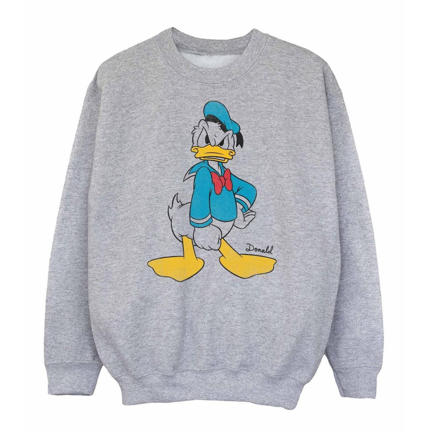 Disney Boys Angry Donald Duck Sweatshirt (Sports Grey) (9-11 Years)