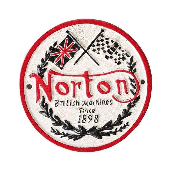 Norton Cast Iron Sign 20cm