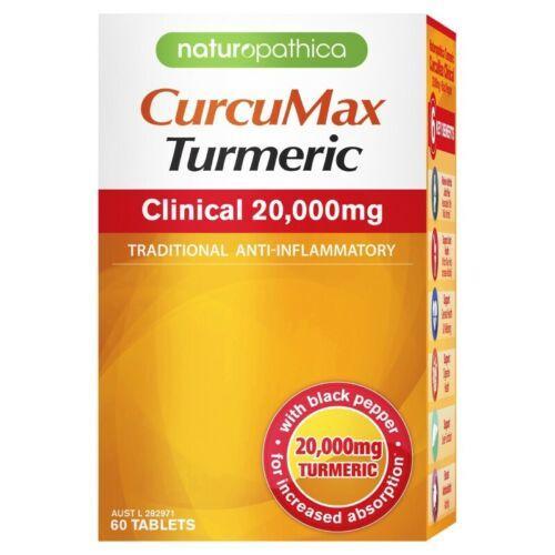 Naturopathica Curcumax Turmeric Clinical 20000mg 60 Tablets