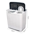 【Sale】5KG Mini Portable Washing Machine - White
