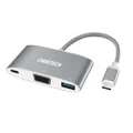 【Sale】CHOETECH HUB-V02 USB-C to VGA & USB Multiport Adapter