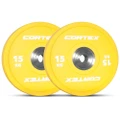 【Sale】CORTEX 15kg Competition Bumper Plates (Pair)