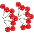 Strawberry Plants Decorations Fake Food Artificial Cherry Model Child