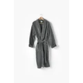 Linen House Plush Robe - Charcoal