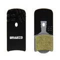 Brakco Organic Disc Pads With Heat-dissipation Fin For Magura Mt2/4/6
