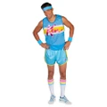 Barbie Mens Exercise Ken Costume (Blue) (Standard)