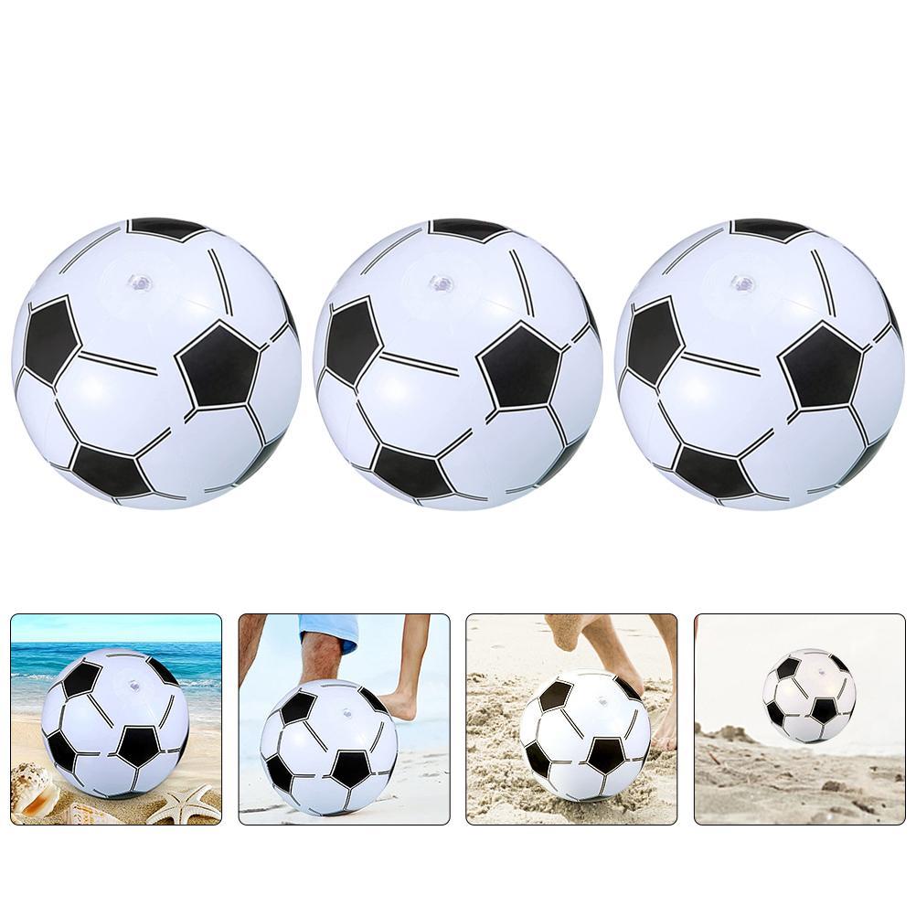 3 Pcs Soccer Games Toys Inflatable Football Inflatable Balls Pool Football Child