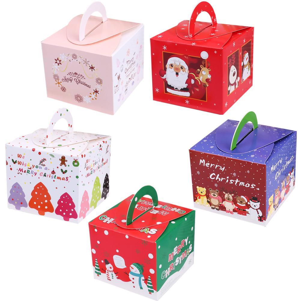 20Pcs Christmas Apple Holders Candy Boxes Party Gift Boxes (Mixed Style)