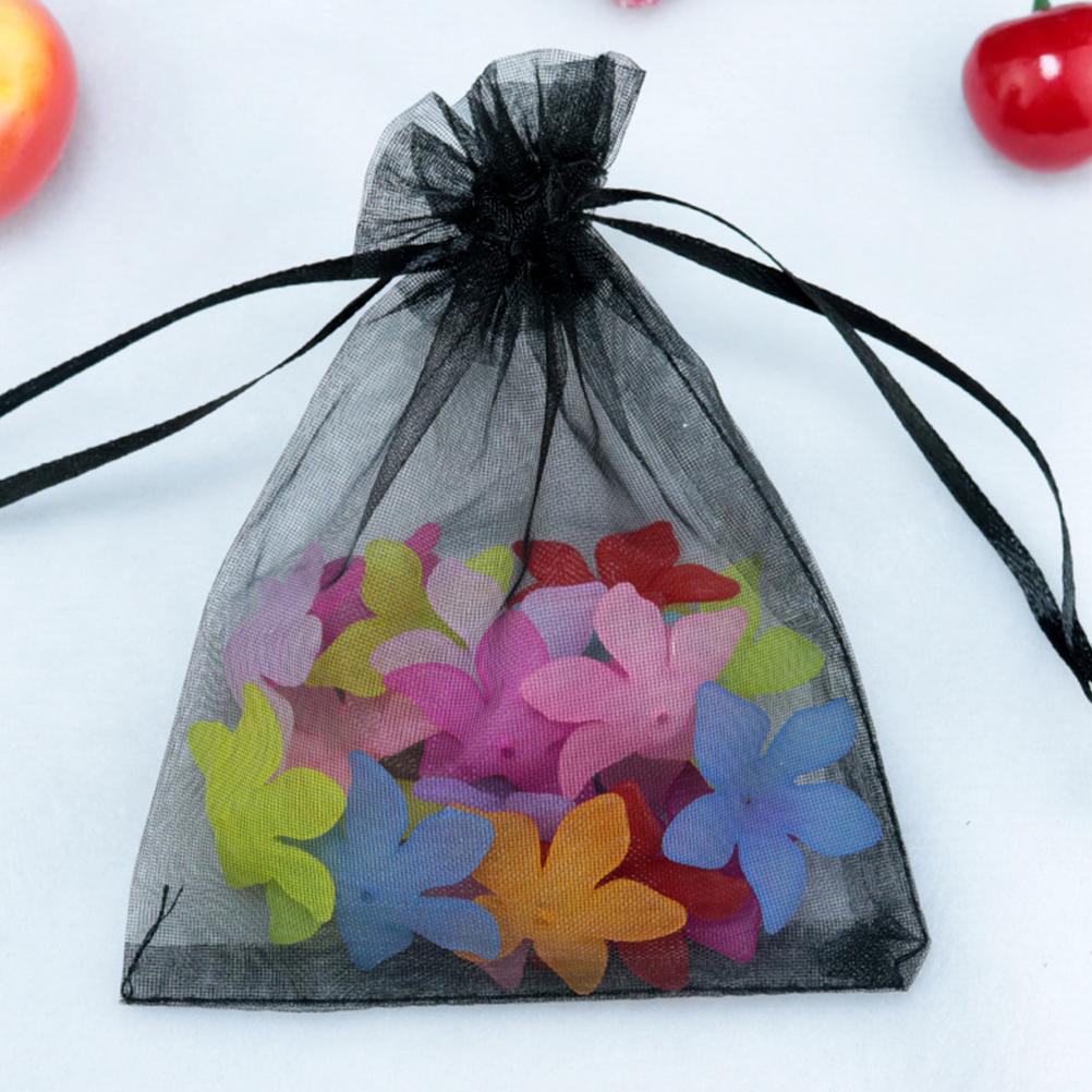 Beam Port Christmas Gift Bags Clear Jewelry Pouch Mesh Favor Pure Color Storage Durable Package