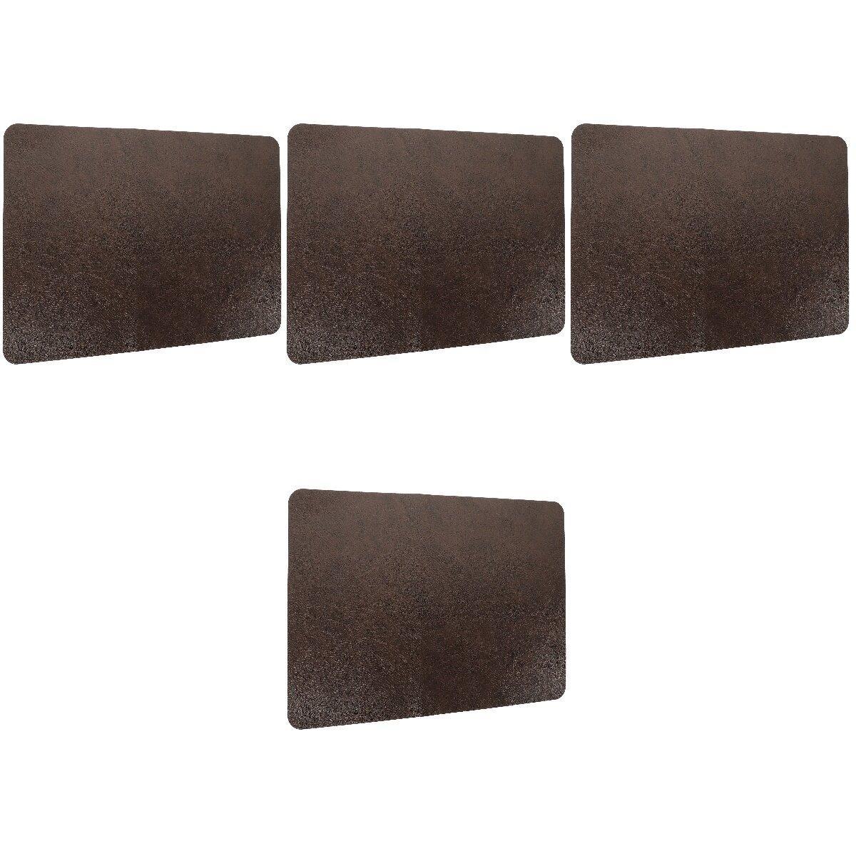 4 Pack Kitchen Table Mats Drying Western Placemat Leather Placemats Cup Coasters
