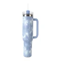 40oz Stainless Steel Water Bottle Thermal Mug Travel Tumbler Outdoors -Blue