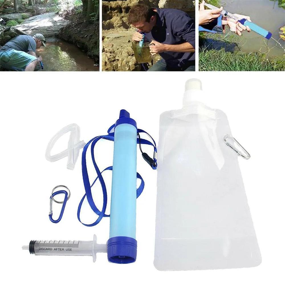 GoodGoods Outdoor Survival Water Purification Filter Straw Ultrafiltration Water Purifier Portable Sterilization Safety