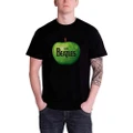 The Beatles Unisex Adult Apple Logo T-Shirt (Black) (L)