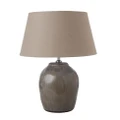 Amalfi Glossed Ceramic Table Lamp 54 Cm Home Decor Bedside Living Study Room Desk Night Light Grey