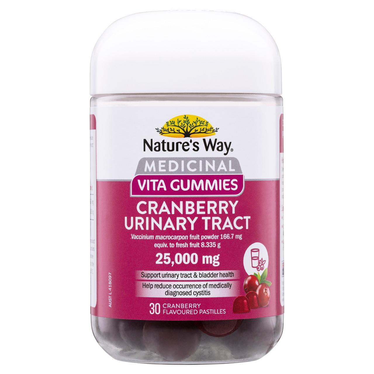 Nature's Way Medicinal Vita Gummies Cranberry Urinary Tract 25,000mg 30's