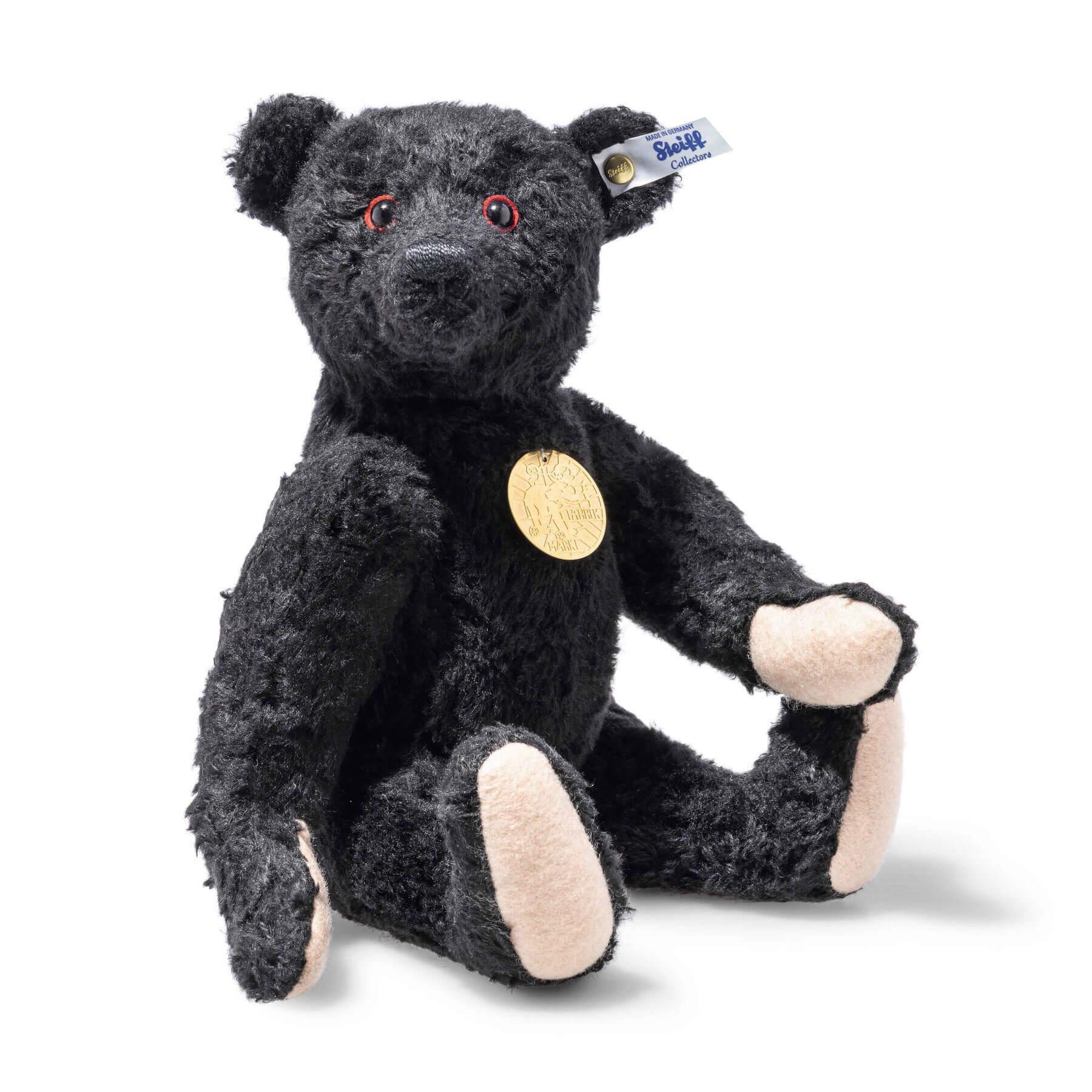 Black Teddy Bear 1912 "Teddies for Tomorrow" Steiff Teddy Bear - Black, 33cm