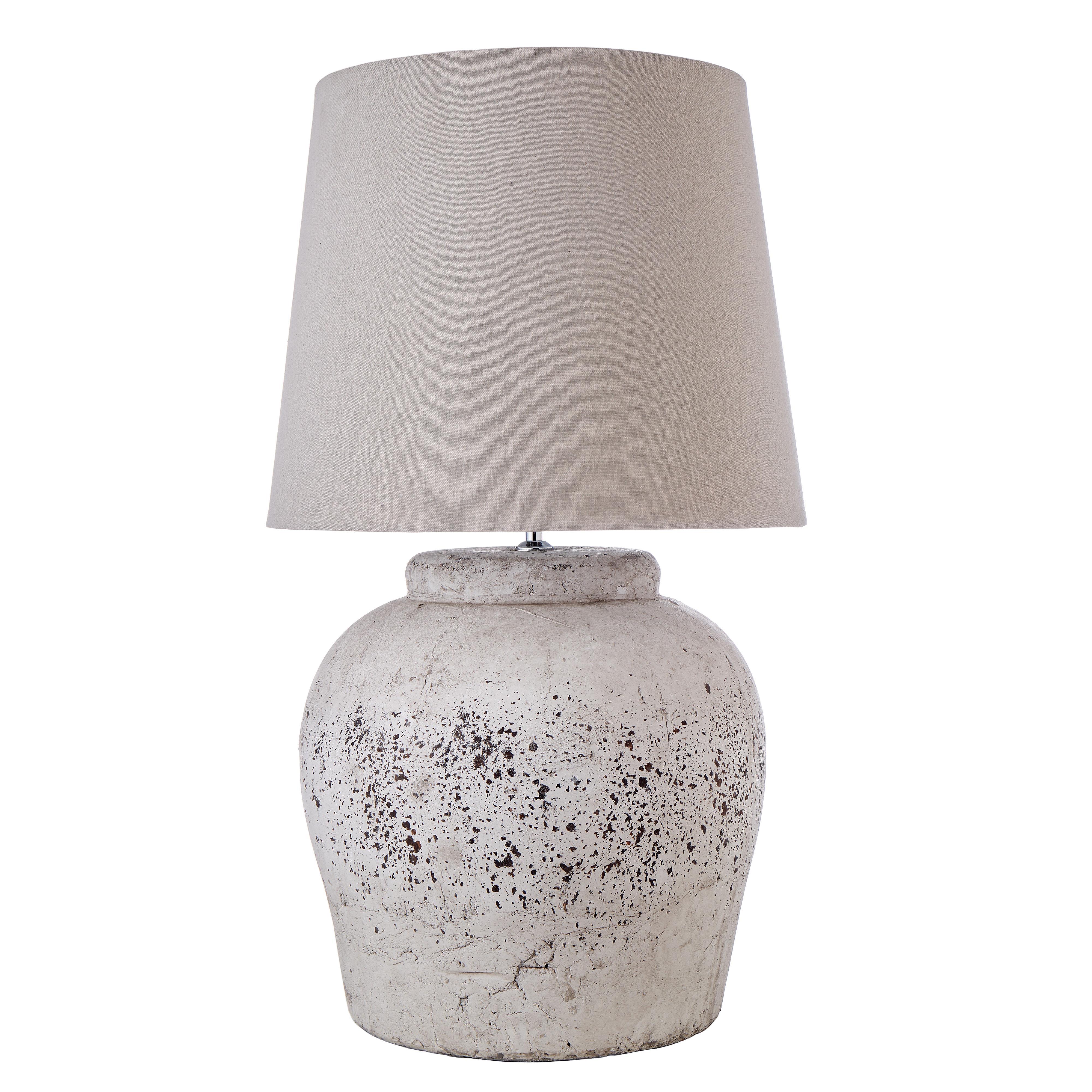 Amalfi Rustic Ceramic Table Lamp Bedside Light Desk Reading Lamp Decor Grey 45x45x77cm