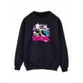 DC Comics Womens/Ladies Leap Batgirl Sweatshirt (Black) (L)