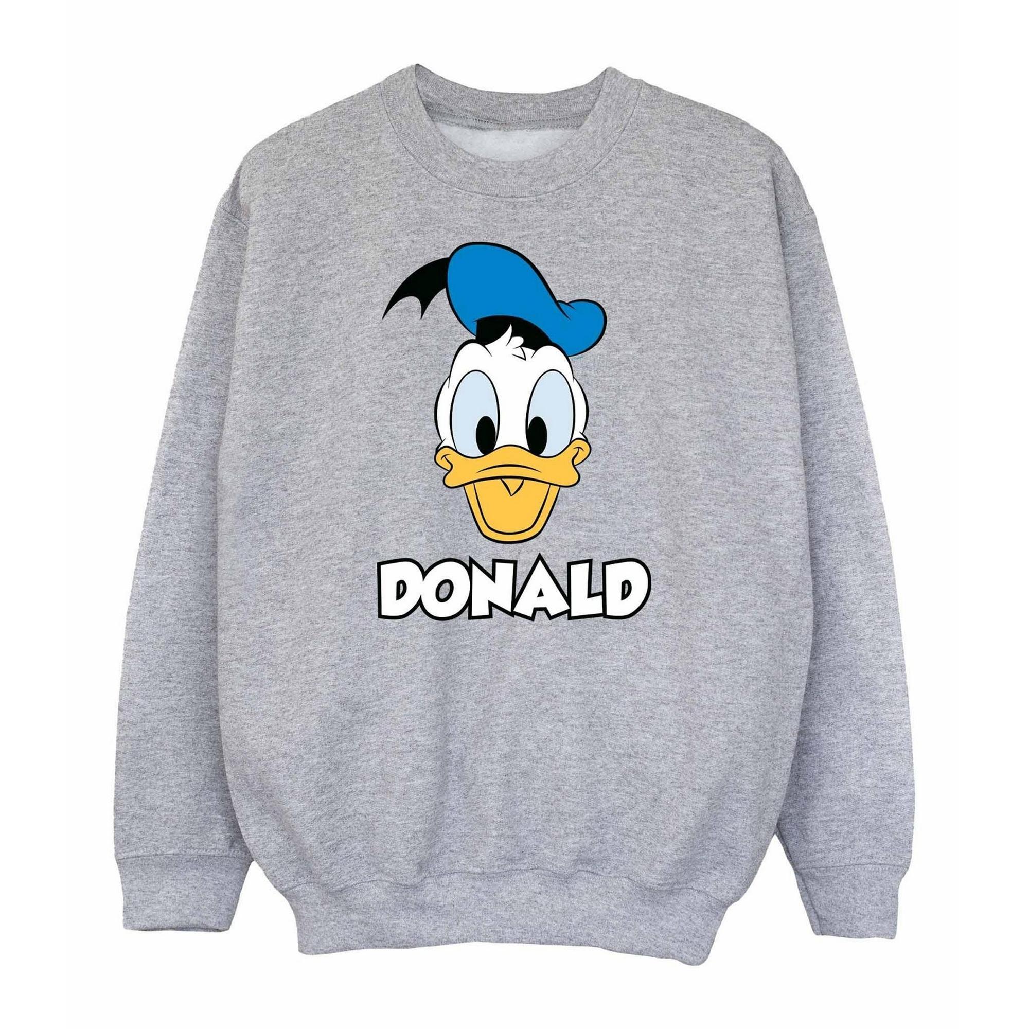 Disney Boys Donald Duck Face Sweatshirt (Sports Grey) (9-11 Years)