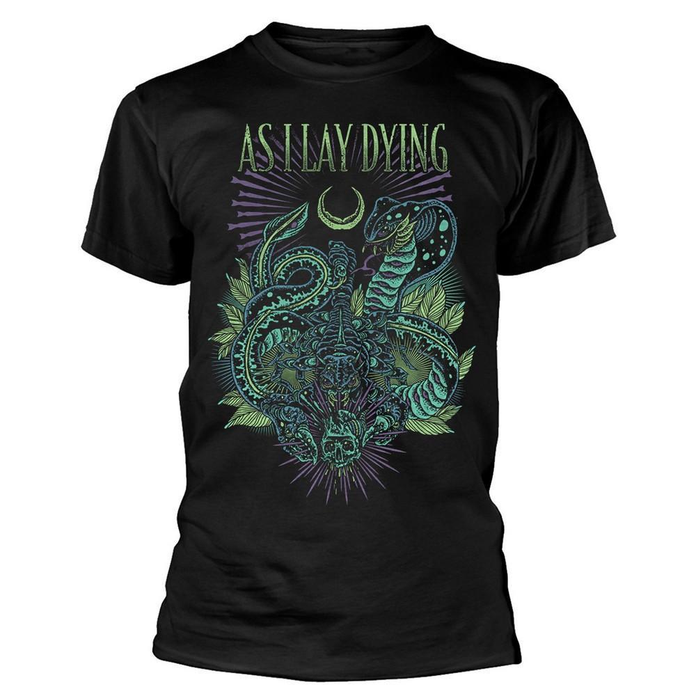 As I Lay Dying Unisex Adult Cobra Cotton T-Shirt (Black) (M)