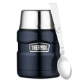 Thermos 470ml Stainless King Vacuum Insulated Food Jar w/ Spoon Midnight Blue