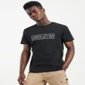 Henleys Mens Master Reflective T-Shirt Top Tee - Black - L