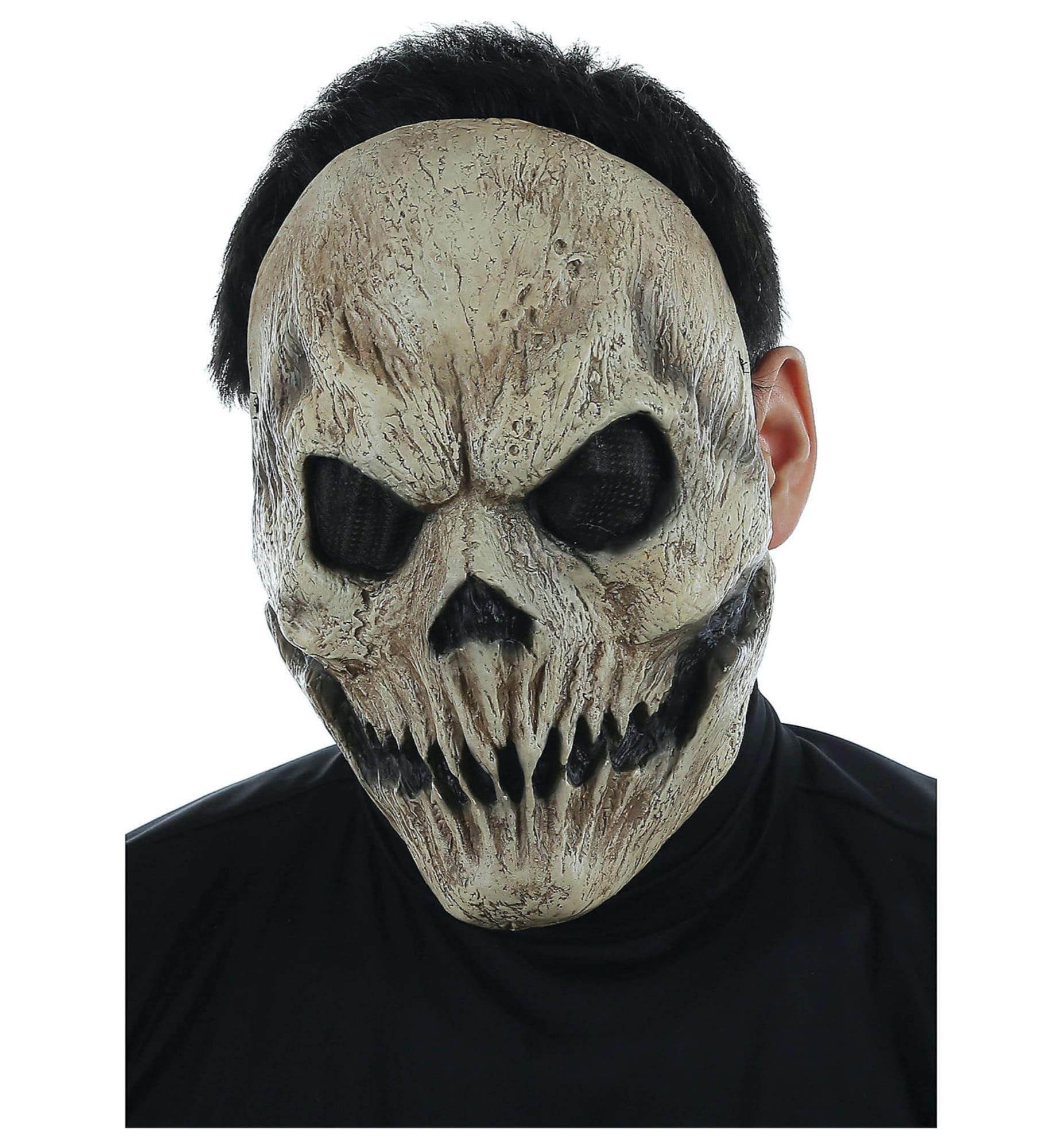 Angel Of Death Grim Reaper Horror Ghost Spirit Evil Mens Costume Latex Mask