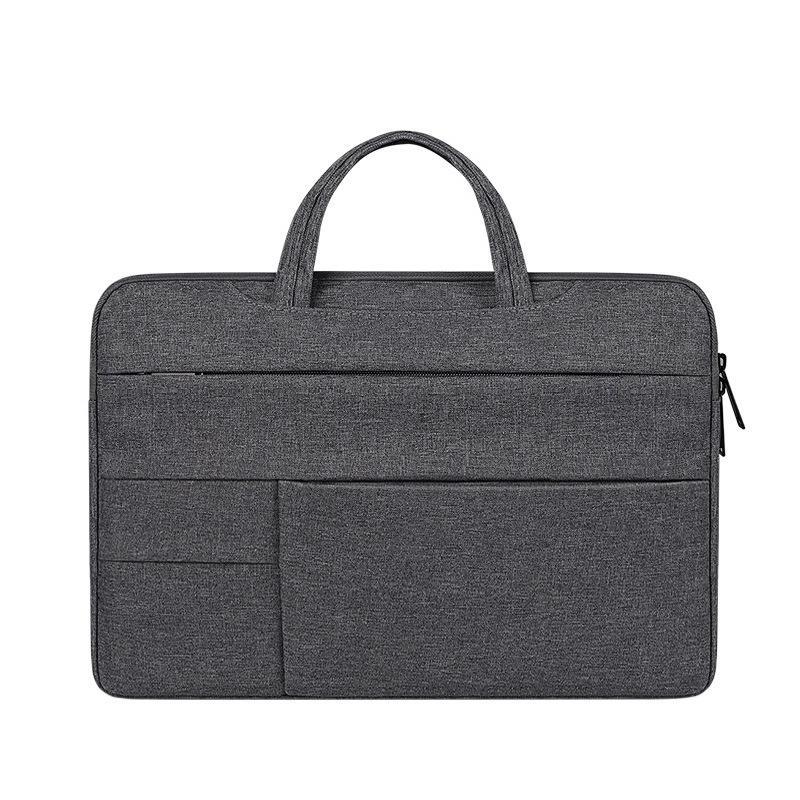 Dark Gray Laptop Bag 13.3 Inch Handbag Briefcase Shoulder Bag Waterproof Cover Men and Women Briefca