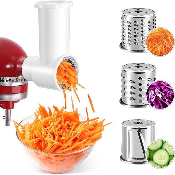 Slicer Shredder Attachments for Kitchenaid Mixer, Slicer attachments for quickly slicing vegetables