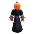 Halloween large decorative inflatable pumpkin witch shopping mall scene inflatable props