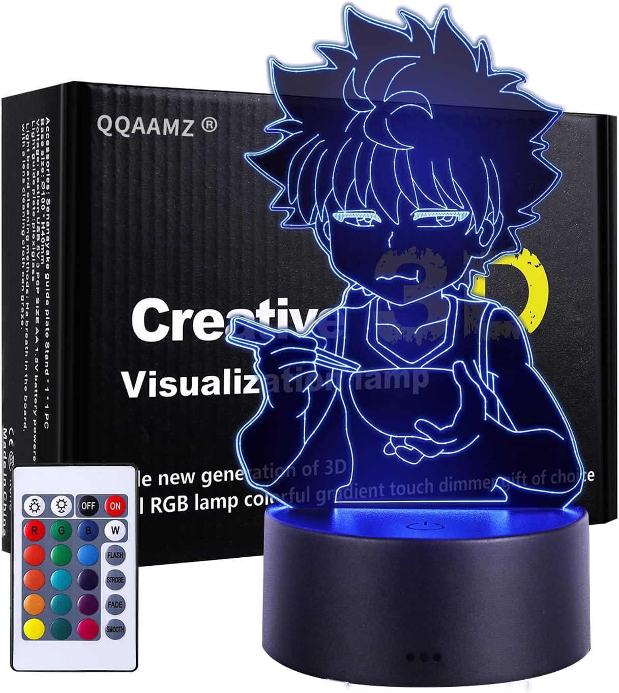 Anime 3d LED Night Light Creative USB Decorative Lamp Touch Desk Lamp (16 Colors- 9)