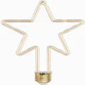 4W E27 Creative LED Light Bulbs Decorative Star Shaped Filament Light Bulb Warm White 2700K AC 220V