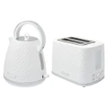 Westinghouse Electric 1.7L 2200W Kettle & 930W 2 Slice Bread Toaster Set White