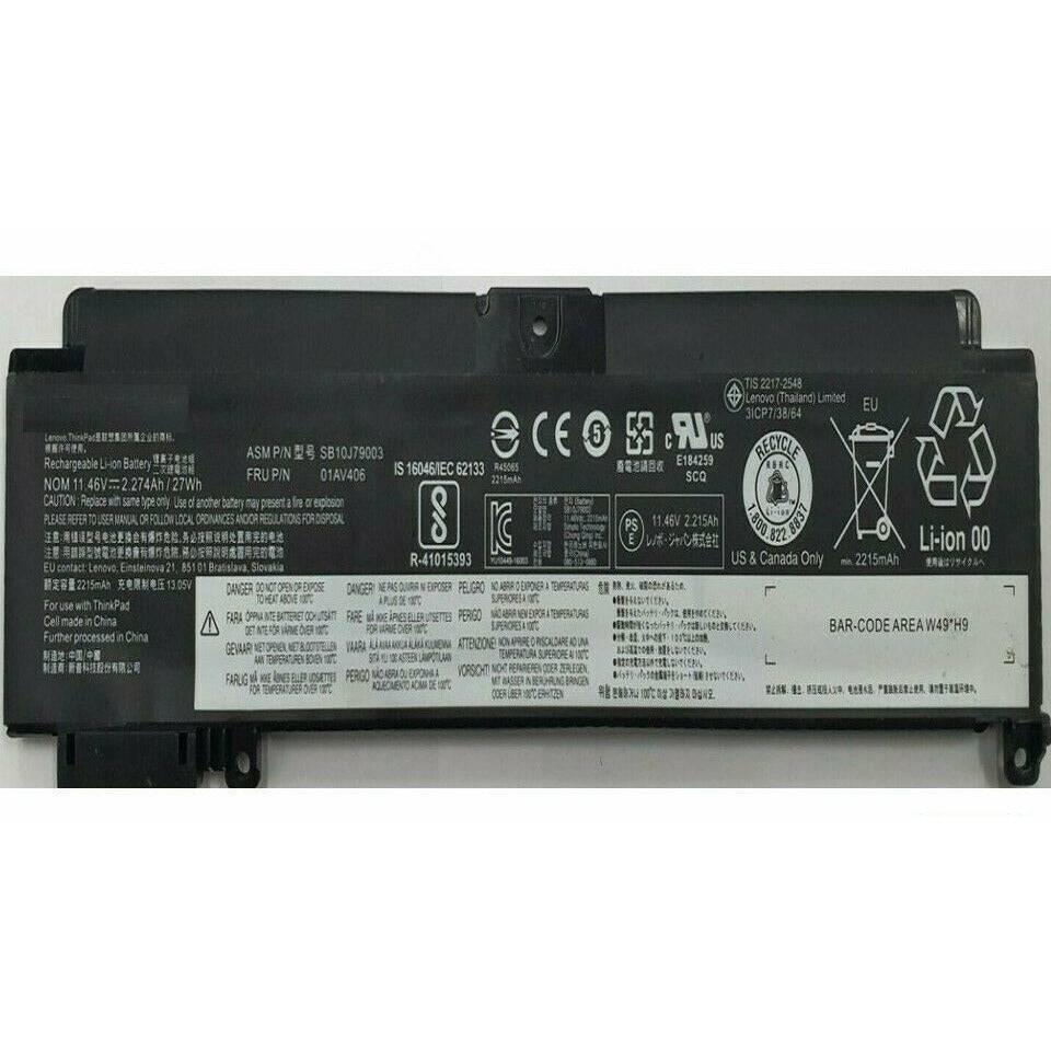 Lenovo 01AV406 01AV407 01AV405 00HW025 ThinkPad T460S laptop battery Replacement
