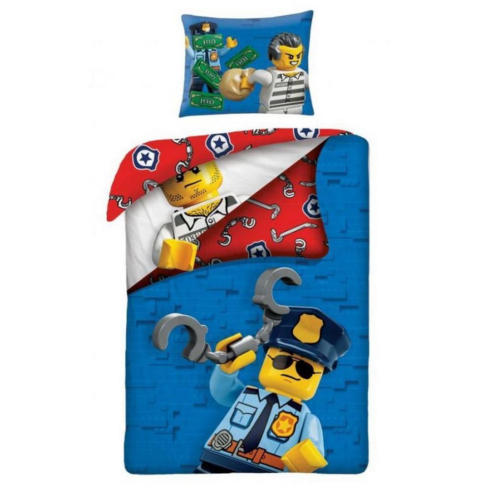Lego Cotton City Duvet Cover Set (Blue/Red/White) (Single)