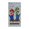 Nintendo Mario & Luigi Cotton Beach Towel (Grey/Multicoloured) (One Size)