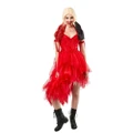Dc Comics Harley Quinn Red Dress Costume Dress Up Party/Halloween