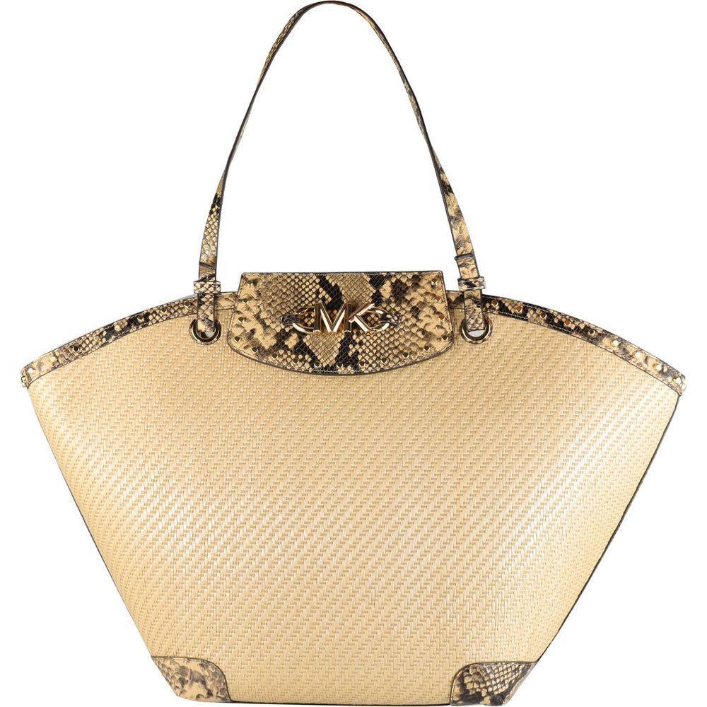 Michael Kors Raffia Handbag 30T1GZYTT4W-NATURAL Brown - Women's Casual Bag