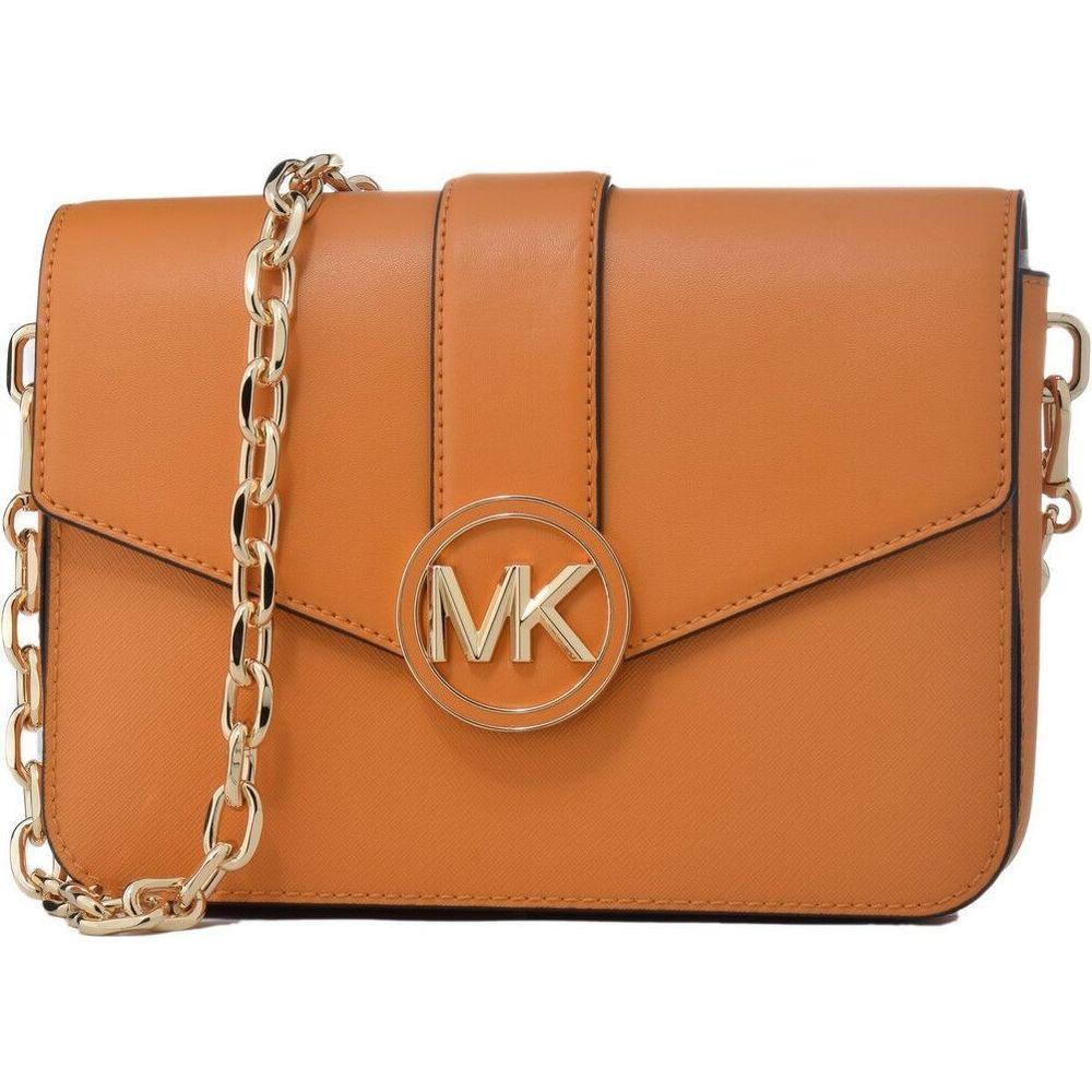 Michael Kors Women's Orange Leather Handbag 35S2GNML2L-HONEY-COMB