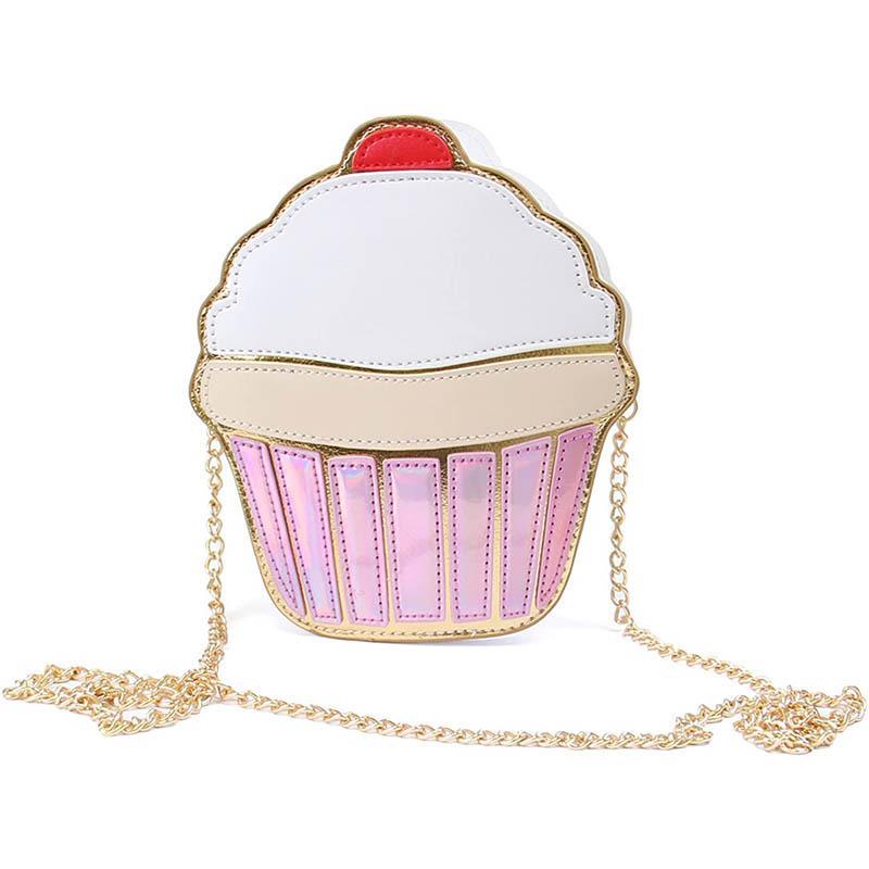 Strapsco Womens Creative Food Style Shoulder Messenger Bag-Cake