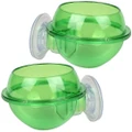 2pcs Suction Cup Reptile Feeder Anti-escape Reptile Food Bowl For Tortoise Gecko Snakes