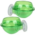 2pcs Suction Cup Reptile Feeder Anti-escape Reptile Food Bowl For Tortoise Gecko Snakes